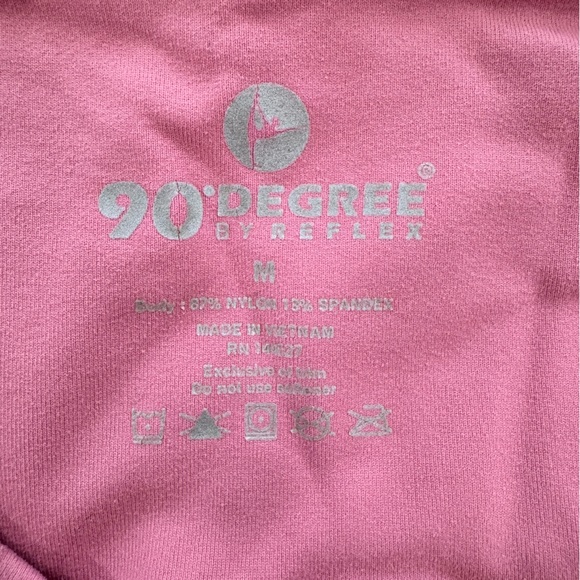 Pink 90 Degree Cropped Leggings - Picture 2 of 2